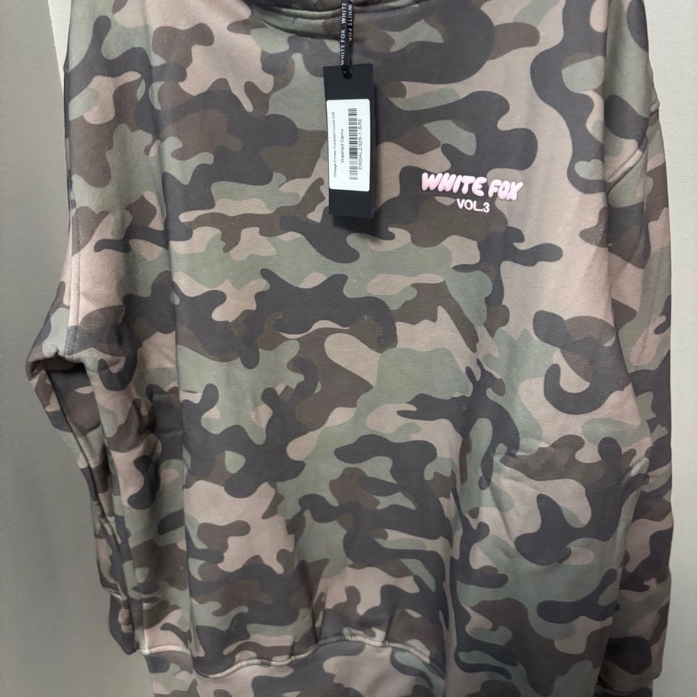 White Fox Camo Sweatshirt